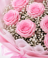 Classic 10 Pink Rose Bouquet