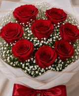 Classic 8 Red Rose Bouquet