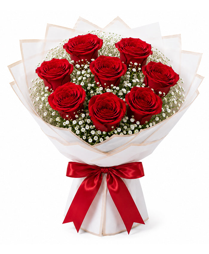 Classic 8 Red Rose Bouquet
