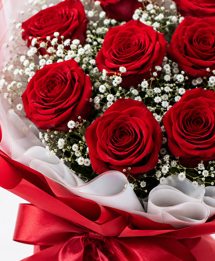 Classic 10 Red Rose Bouquet