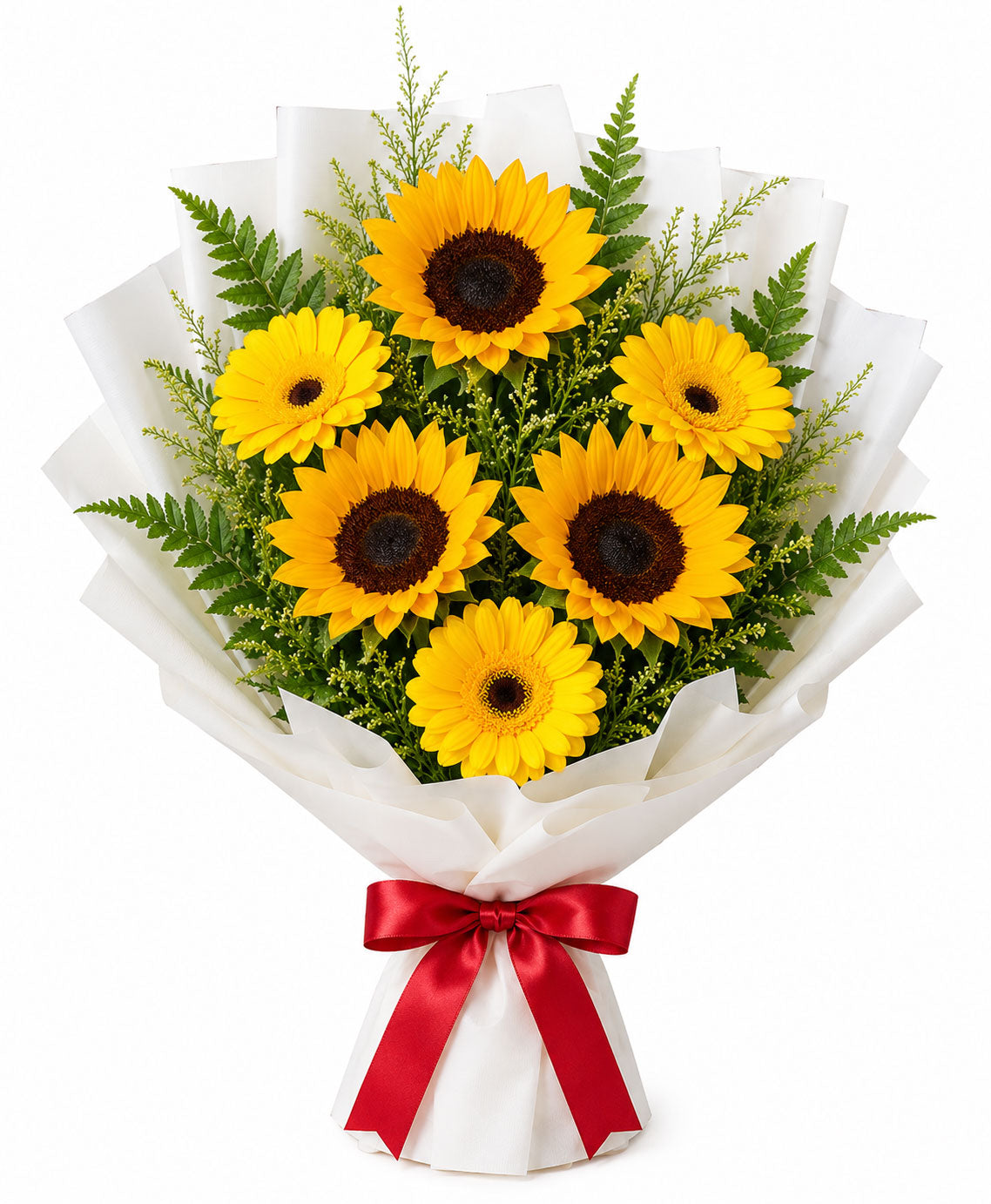 Corset-Style Sunflower Bouquet