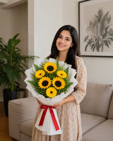 Corset-Style Sunflower Bouquet