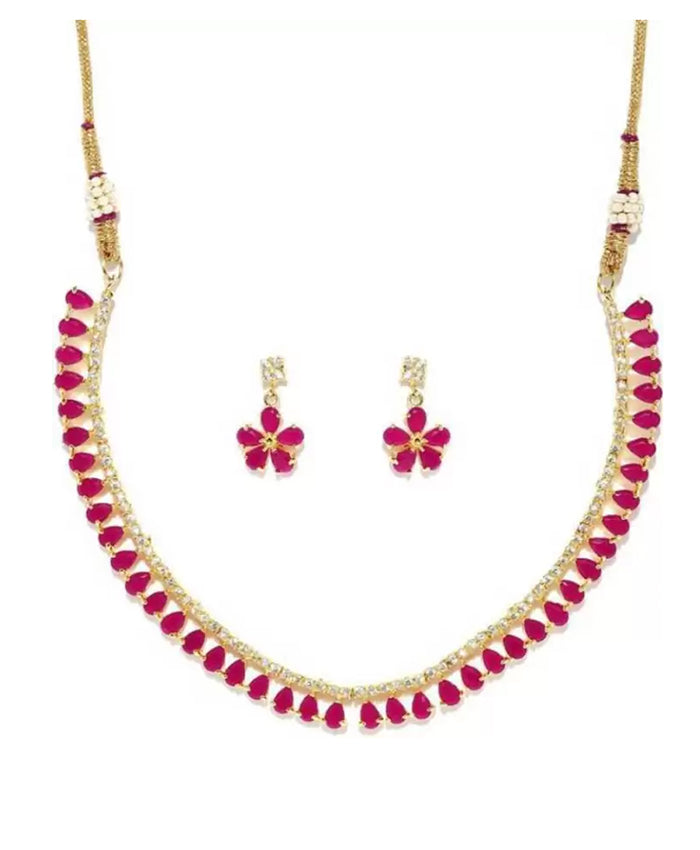Crimson Teardrop Elegance Set