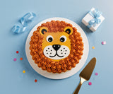 Cute Lion Theme Birthday Cake