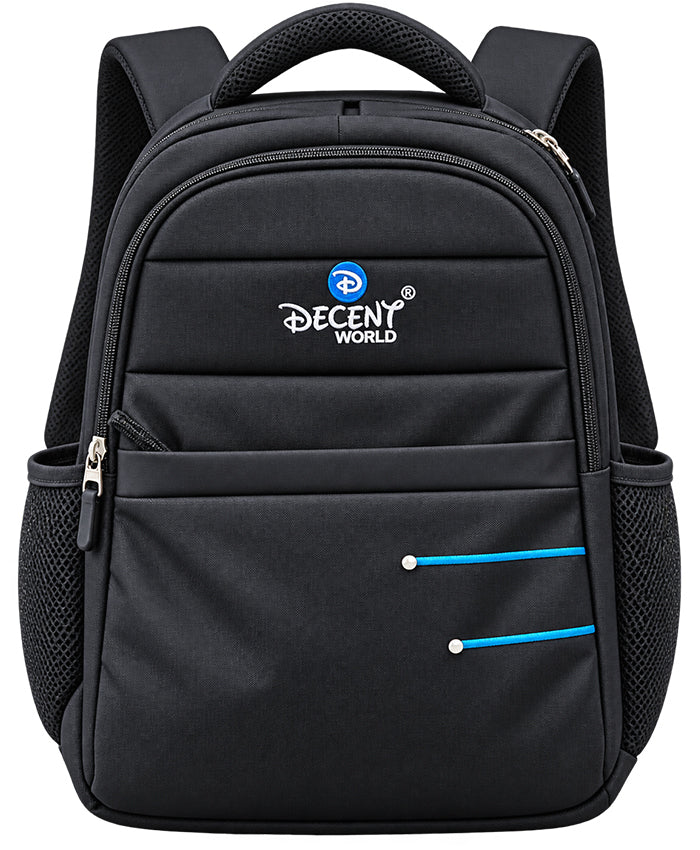 Decent World Black School & Daily Use Backpack