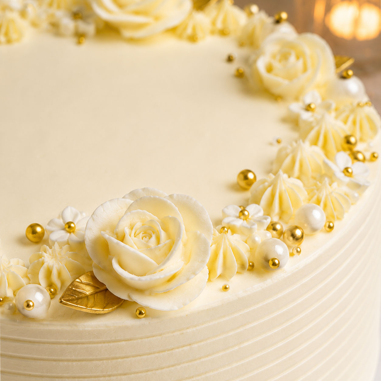 Dreamy White Chocolate Wedding Cake