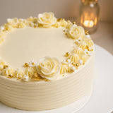 Dreamy White Chocolate Wedding Cake