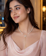 Elegant Pearl Butterfly Long-Tassel Necklace