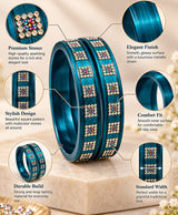Elegant Teal Blue Multicolor Stone Studded Designer Lac Bangle Set