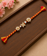 Elegant Butterfly Pearl Designer Rakhi
