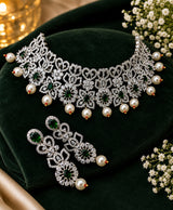 Emerald Royale Pearl Choker Set