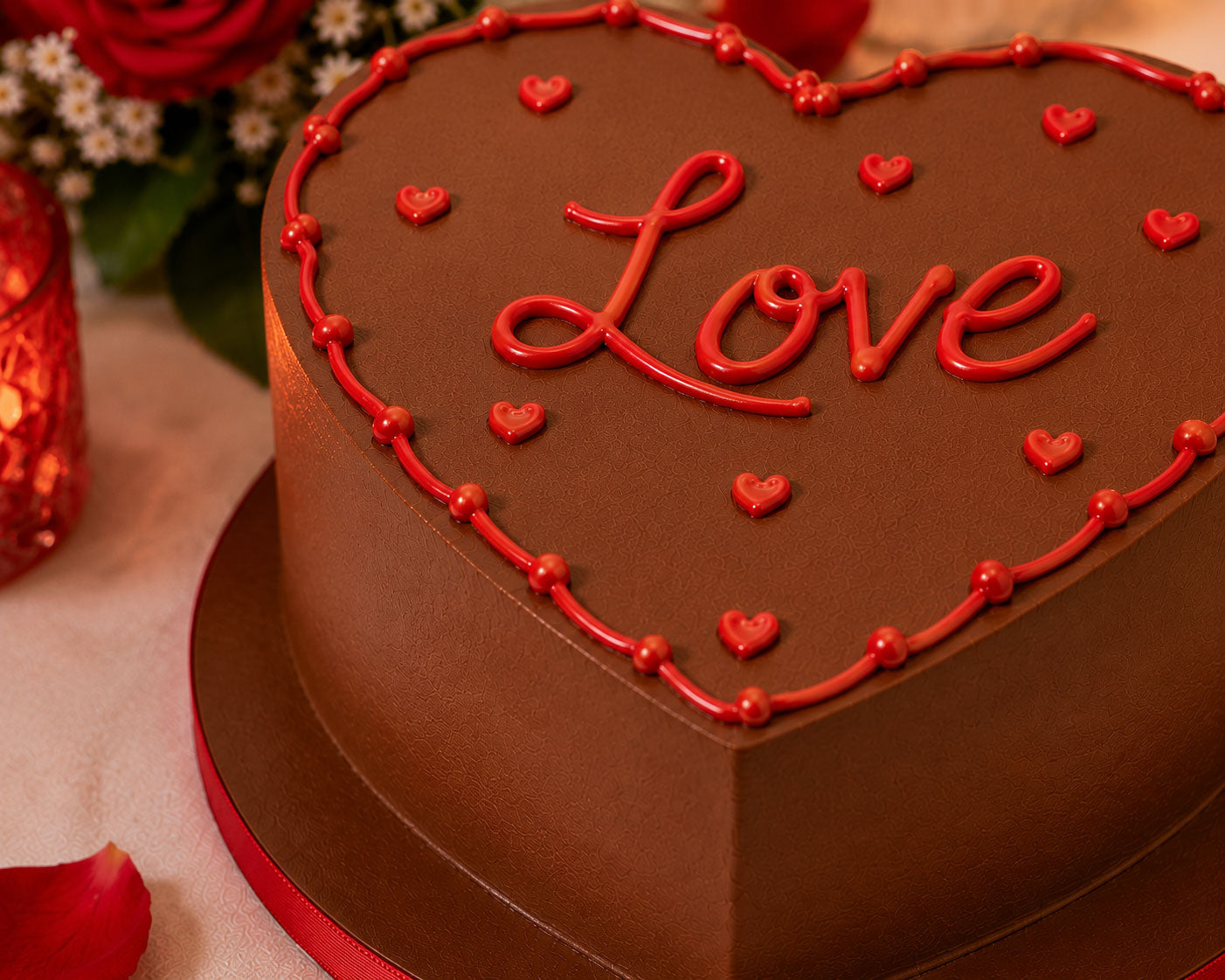 Enchanted Love Eggless Chocolate Bento Cake