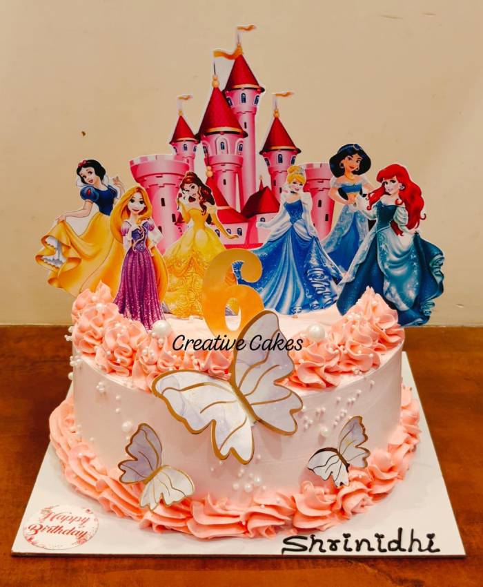 Enchanted Princess Castle Birthday Cake