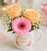 Flower Mug of Birthday Surprises