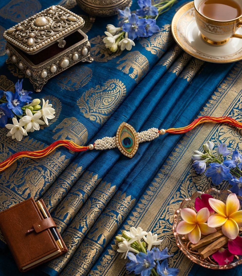 Mayura Shringar Pearl Rakhi