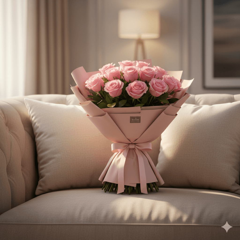 Blush Harmony Rose Bouquet