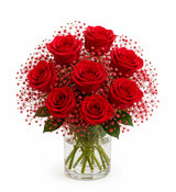 Glass Full of Red Rose