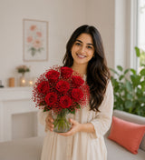Glass Full of Red Rose