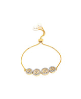 Golden Spiral Crystal Necklace, Earrings, Bracelet & Ring Set
