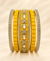Golden Radiance Lac Bangle Set