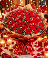 Grand Luxury Red Rose Bouquet – 100 Red Roses