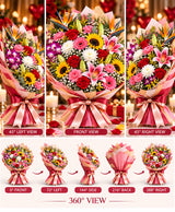 Grand Mixed Flower Arrangement – 20 Flowers