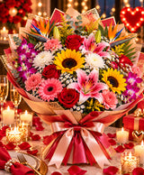 Grand Mixed Flower Arrangement – 20 Flowers