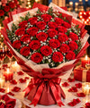 Grand Red Rose Bouquet – 24 Red Roses