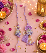 Gulabo Royal Pearl Rakhi Set