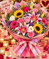 Just Because Colorful Bouquet – 10 Mixed Flowers