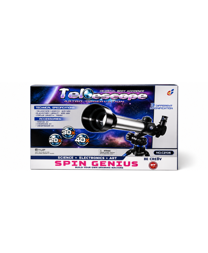 Astro Observation Telescope Kit for Kids with Tripod & Accessories