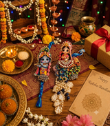 Krishna Leela Divine Rakhi Set