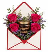 Love Letter Blooms N Choco Jar Cake