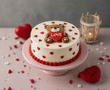 Love Teddy Valentine Cake
