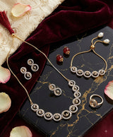 Luna Luxe Circle Jewellery Set
