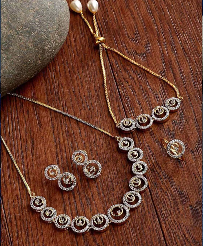 Luna Luxe Circle Jewellery Set