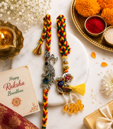 Mayur Ratna Peacock Royale Rakhi Set