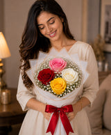 4 Mixed Rose Bouquet
