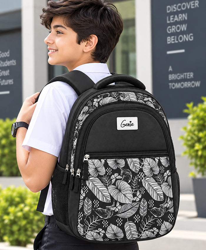 Monochrome Leafscape Black Everyday Backpack