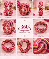 Multicolor Swirl Sculptural Designer Lac Bangles