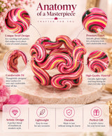 Multicolor Swirl Sculptural Designer Lac Bangles