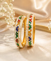 Multicolour Floral Meenakari-Style Bangle Set