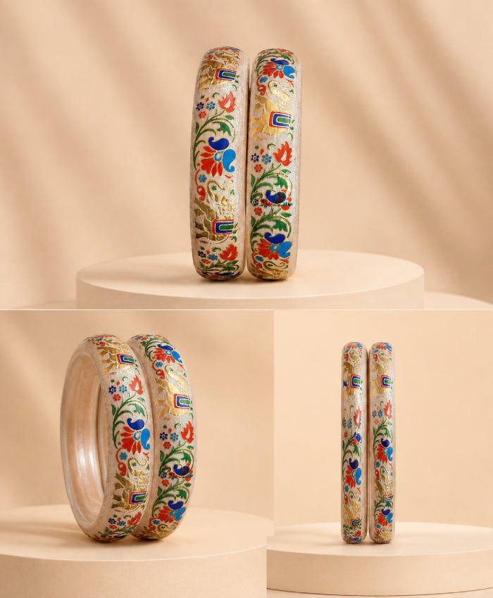 Multicolour Floral EnamelBangles