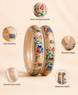 Multicolour Floral EnamelBangles