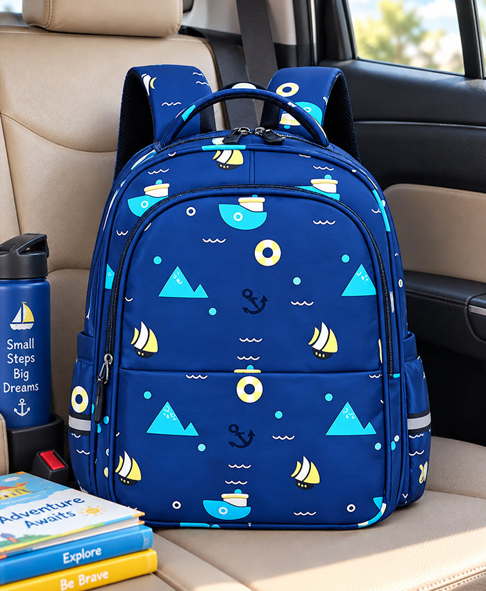Ocean Adventure Blue School Backpack