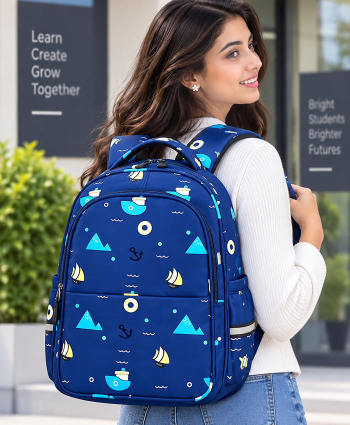 Ocean Adventure Blue School Backpack