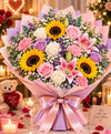 Pastel Mixed Flower Bouquet – 12 Flowers