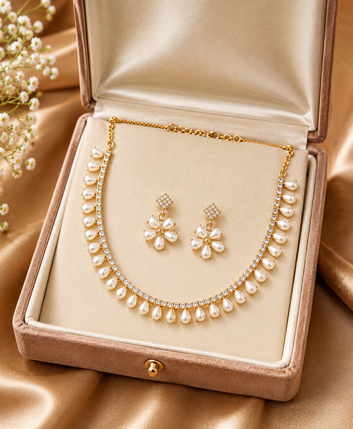 Pearl Blossom Royale Jewellery Set
