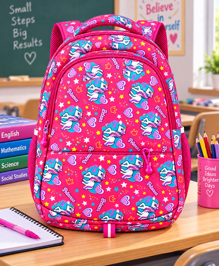 Princess Unicorn Dream Pink School Backpack