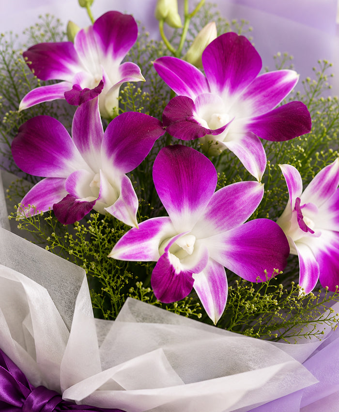 Purple Orchid Bouquet